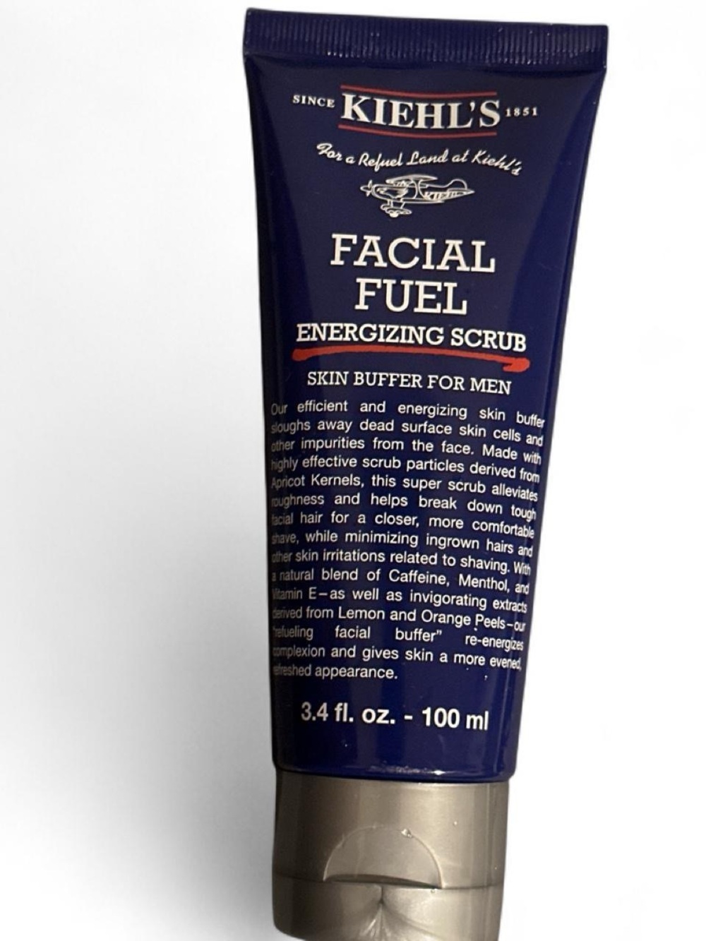 Kiehl's Facial Fuel Energizing Scrub - Dark Blue Tube with Silver Cap